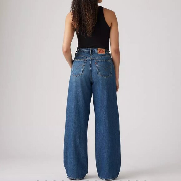 Levi’s 34x31 Cinch Baggy Blue Jeans Straight Leg - Picture 8 of 9